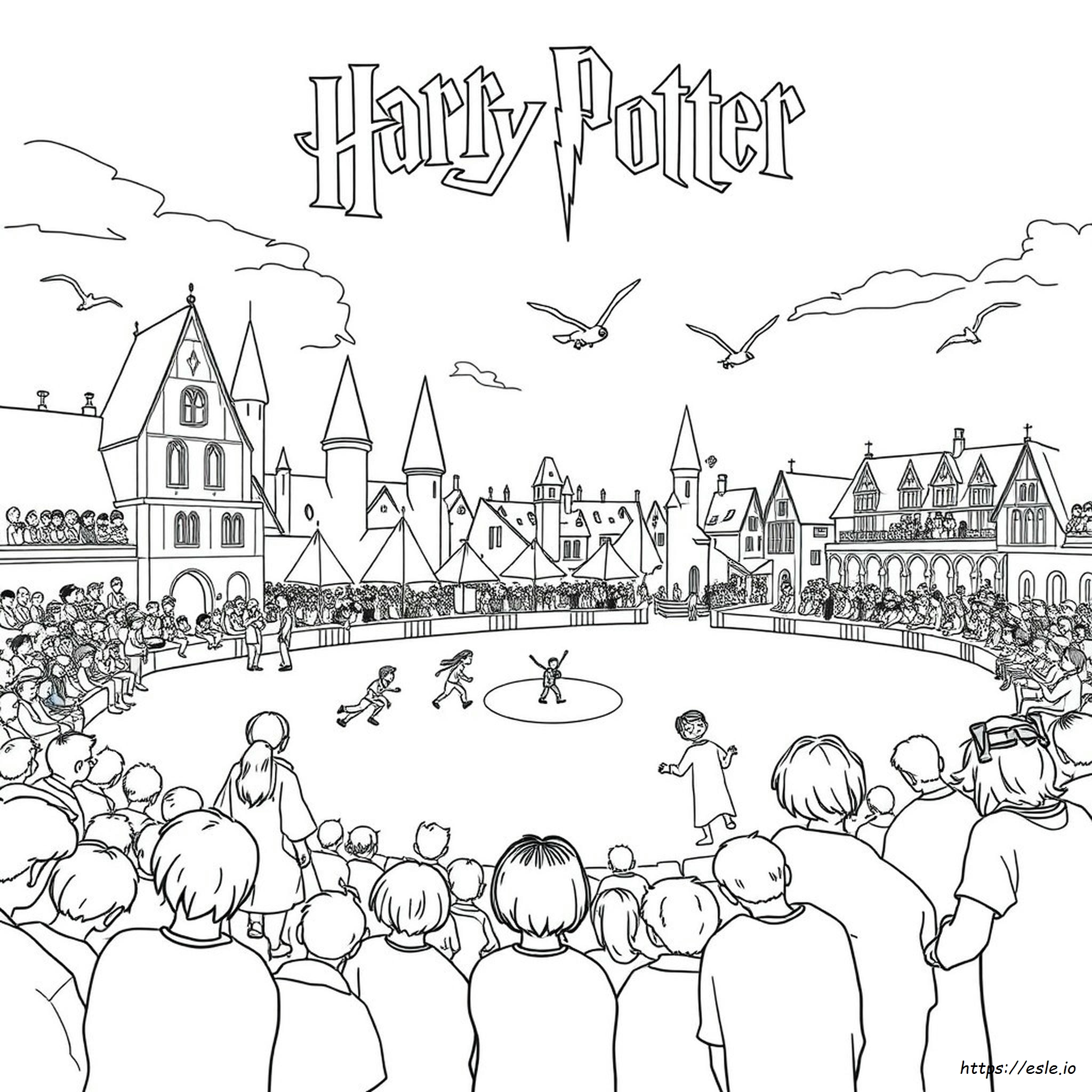 Páginas Terminadas Del Libro Para Colorear De Harry Potter