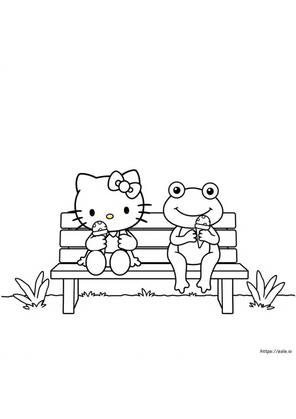 Hello Kitty And Keroppi Coloring Pages