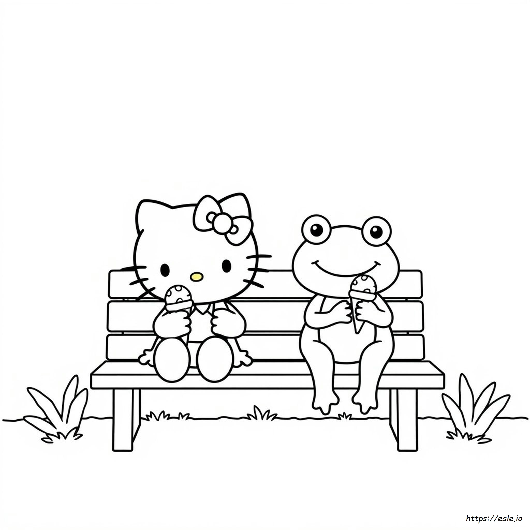 Hello Kitty Und Keroppi Ausmalbilder