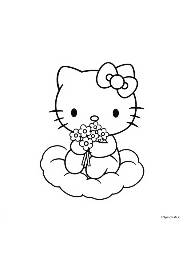Cute Hello Kitty Coloring Pictures