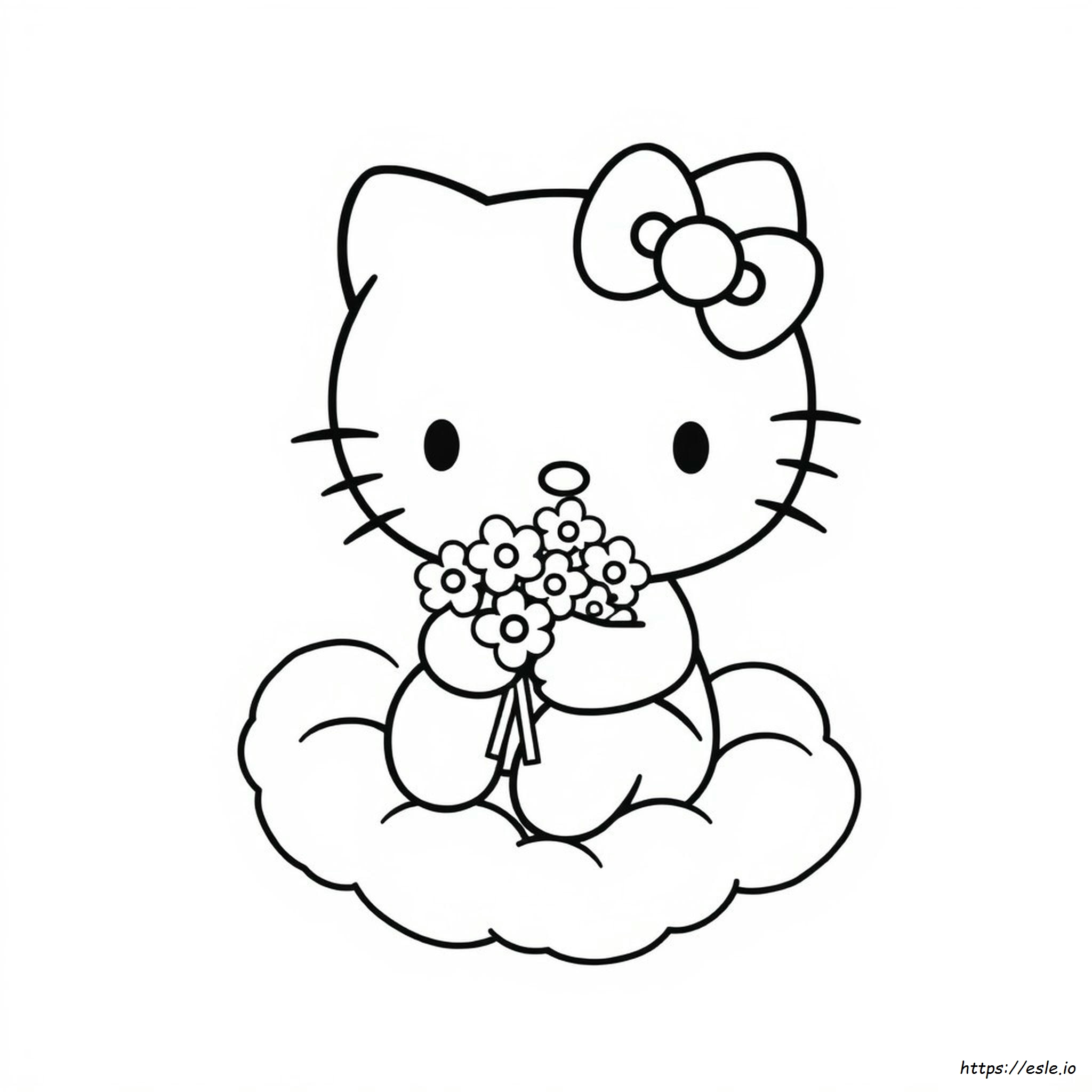 Süße Hello Kitty Ausmalbilder