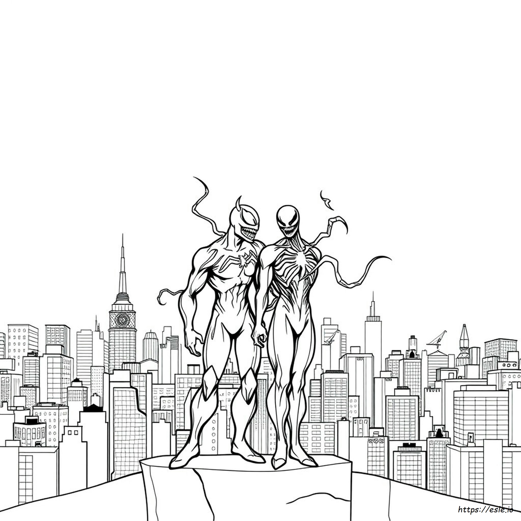 Disegni Da Colorare Gratis Di Venom E Carnage