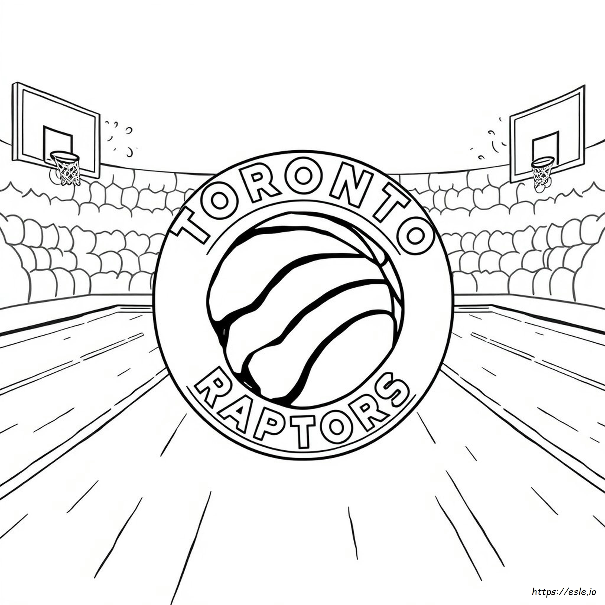 Kolorowanka Z Logo Toronto Raptors
