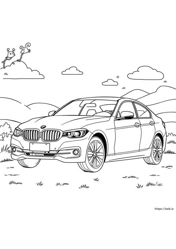 Gambar Mewarnai Bmw Seri 3