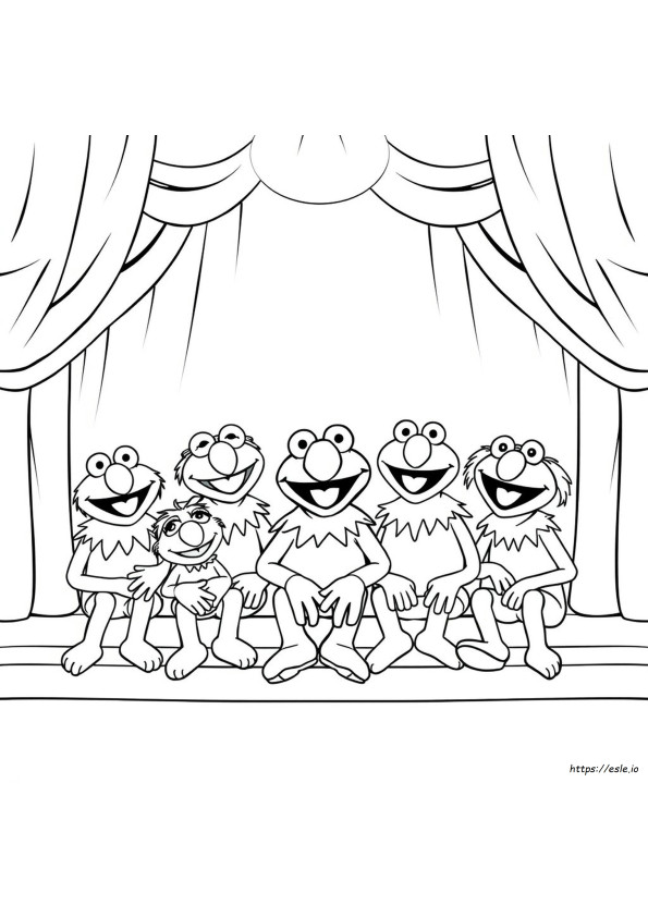 Halaman Mewarnai The Muppets