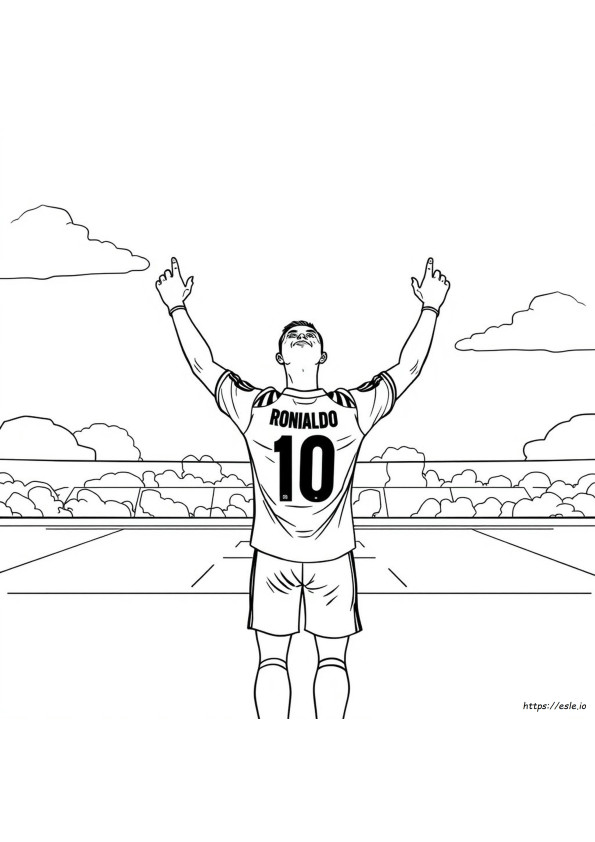 Gambar Mewarnai Cristiano Ronaldo Juventus