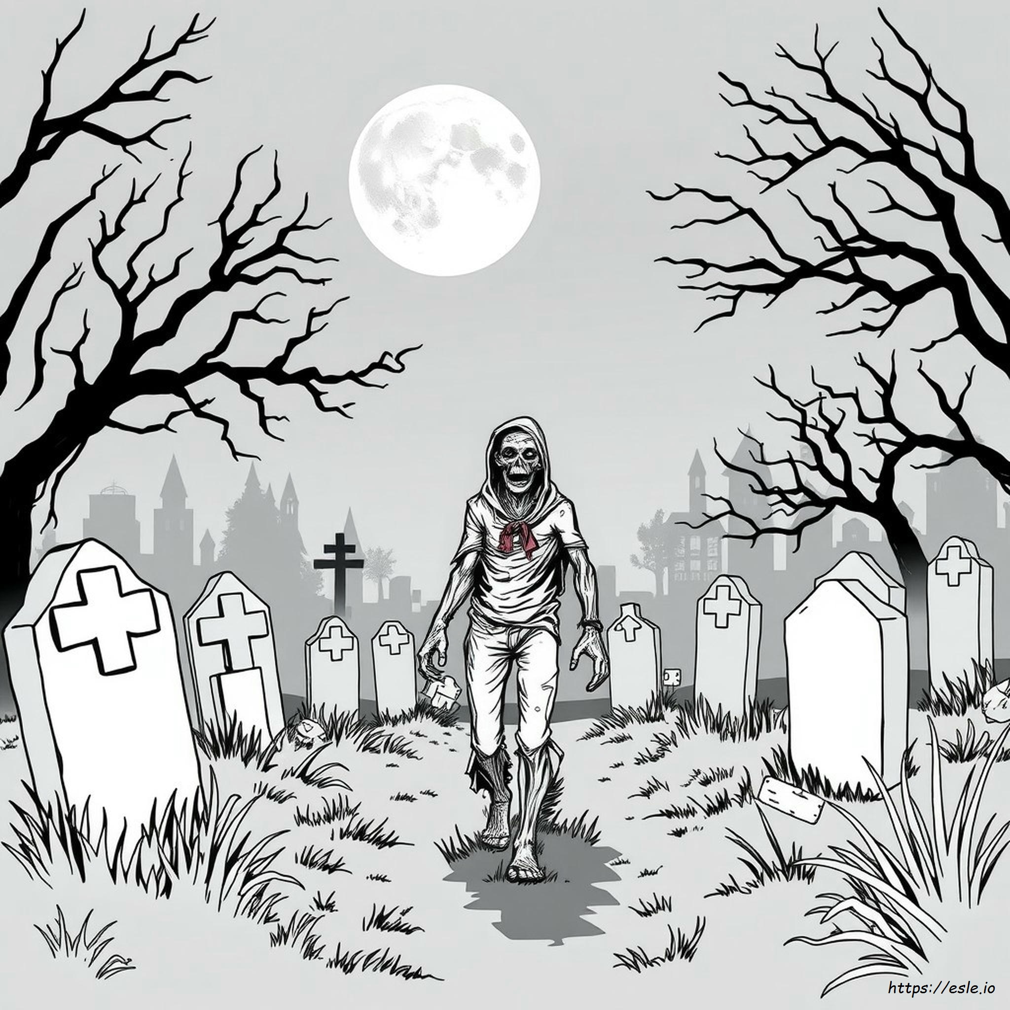 Straszne Kolorowanki Z Zombie Dla Dorosłych