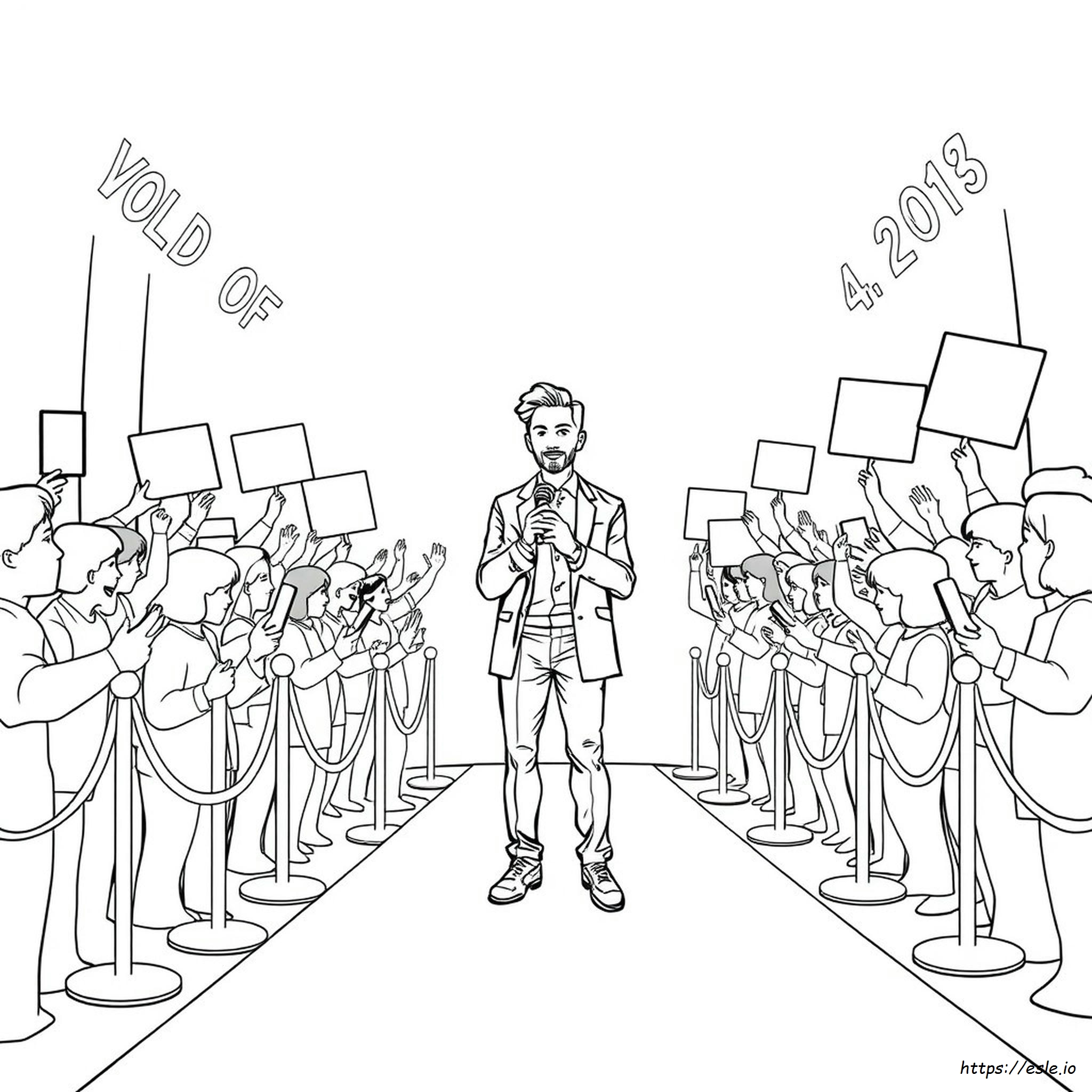 Realistic Celebrity Coloring Pages