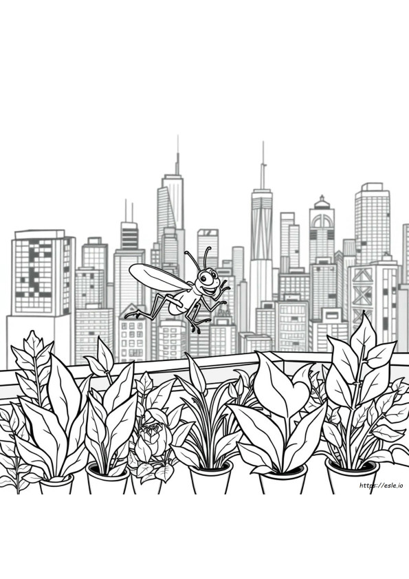 Gambar Mewarnai Cricket Big City Greens