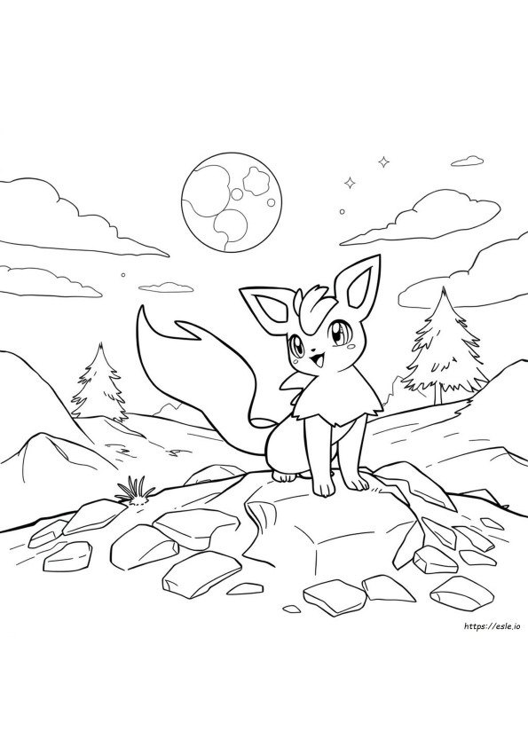 Halaman Mewarnai Pokemon Poochyena