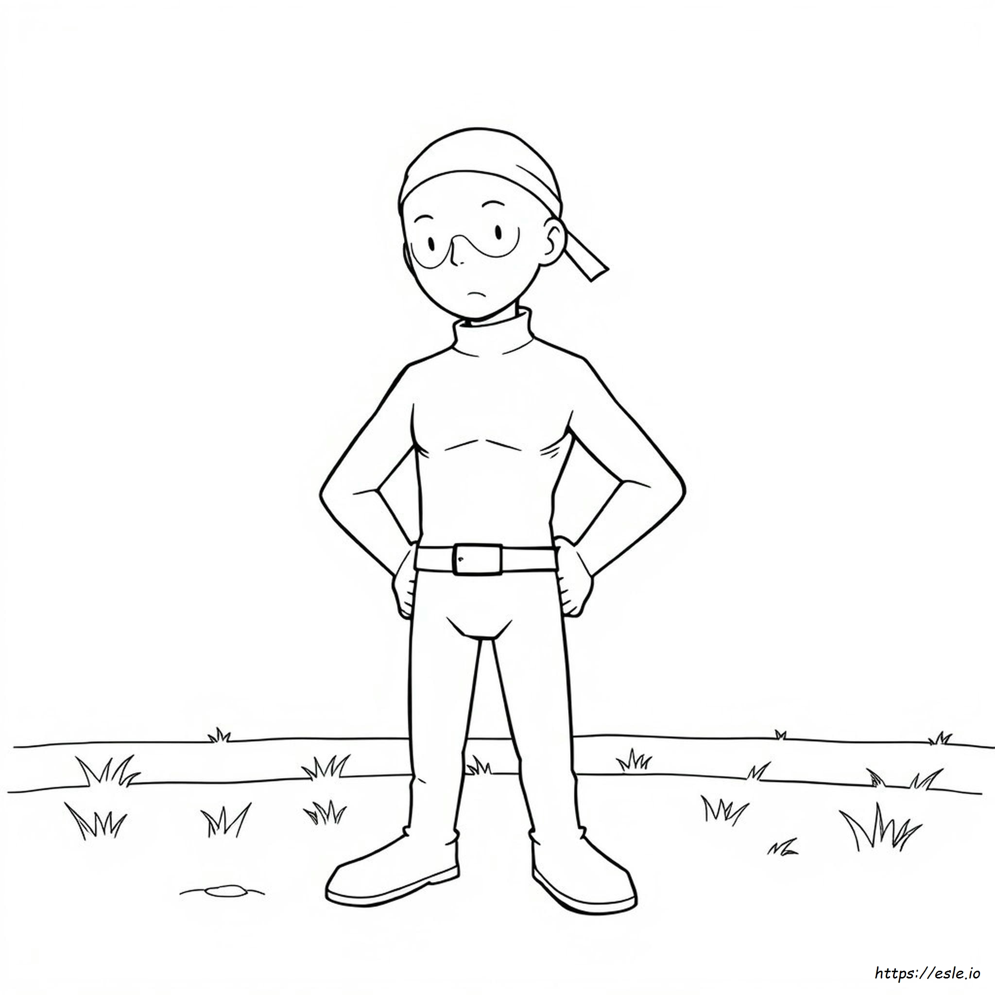Saitama Colouring Pages
