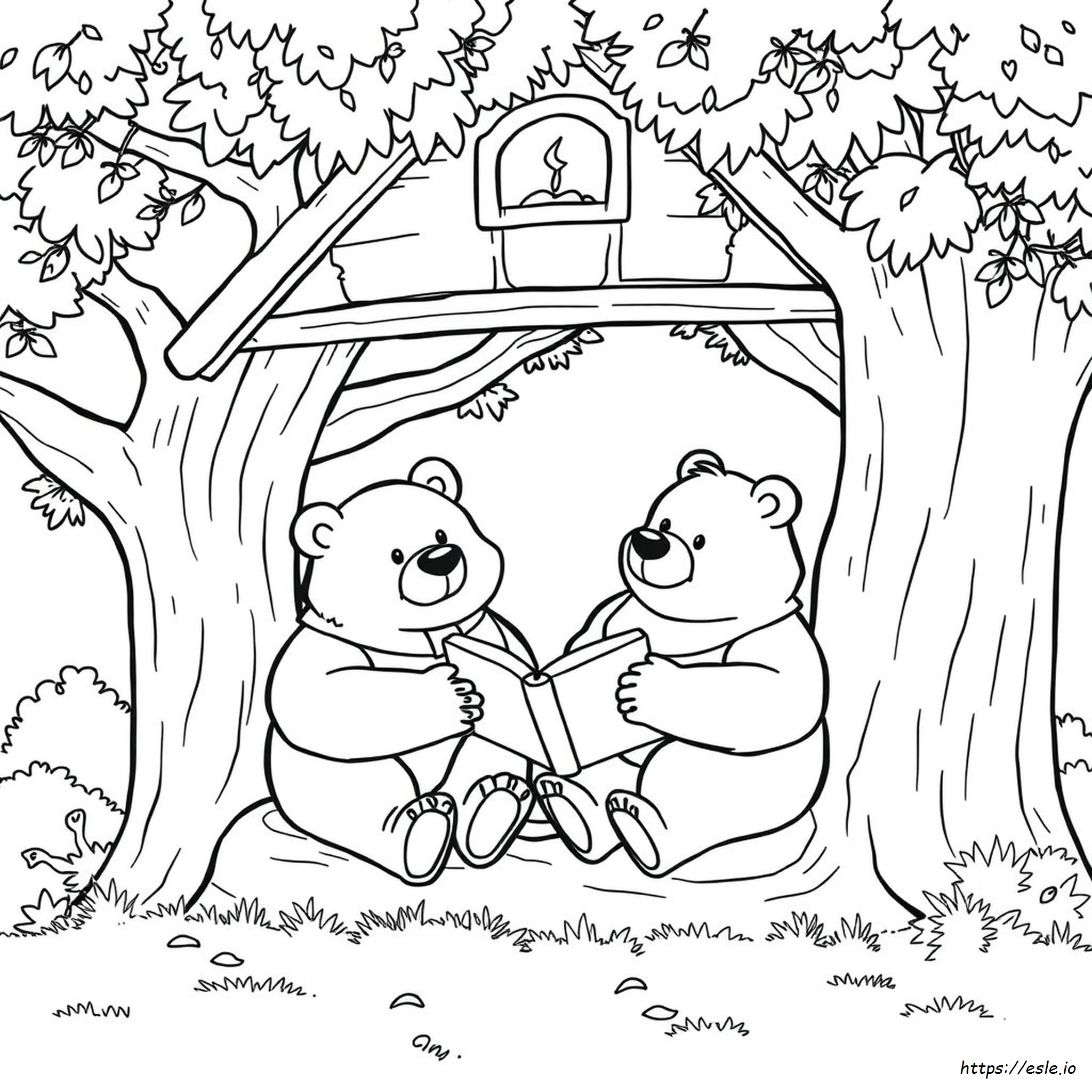 Dibujos Para Colorear De Los Osos Berenstain