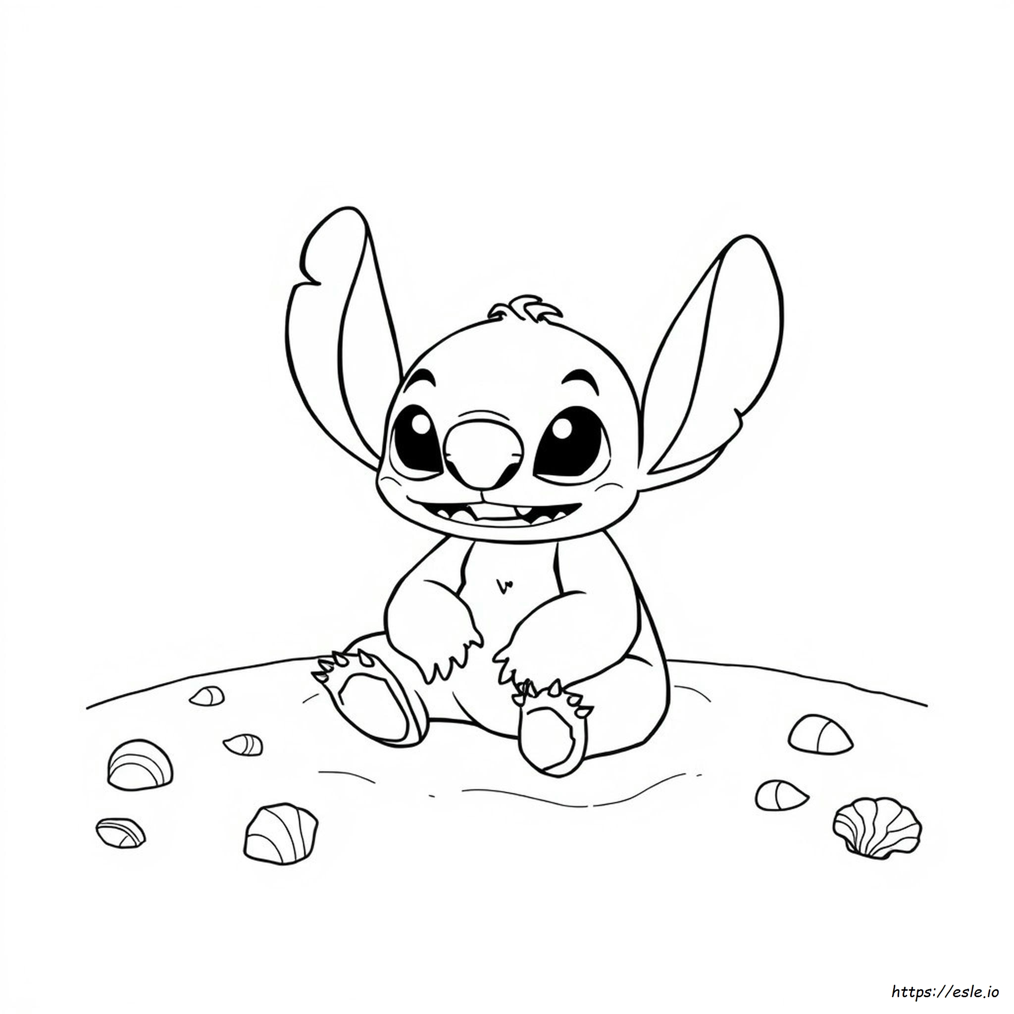 Stitch Da Colorare Facile E Carino