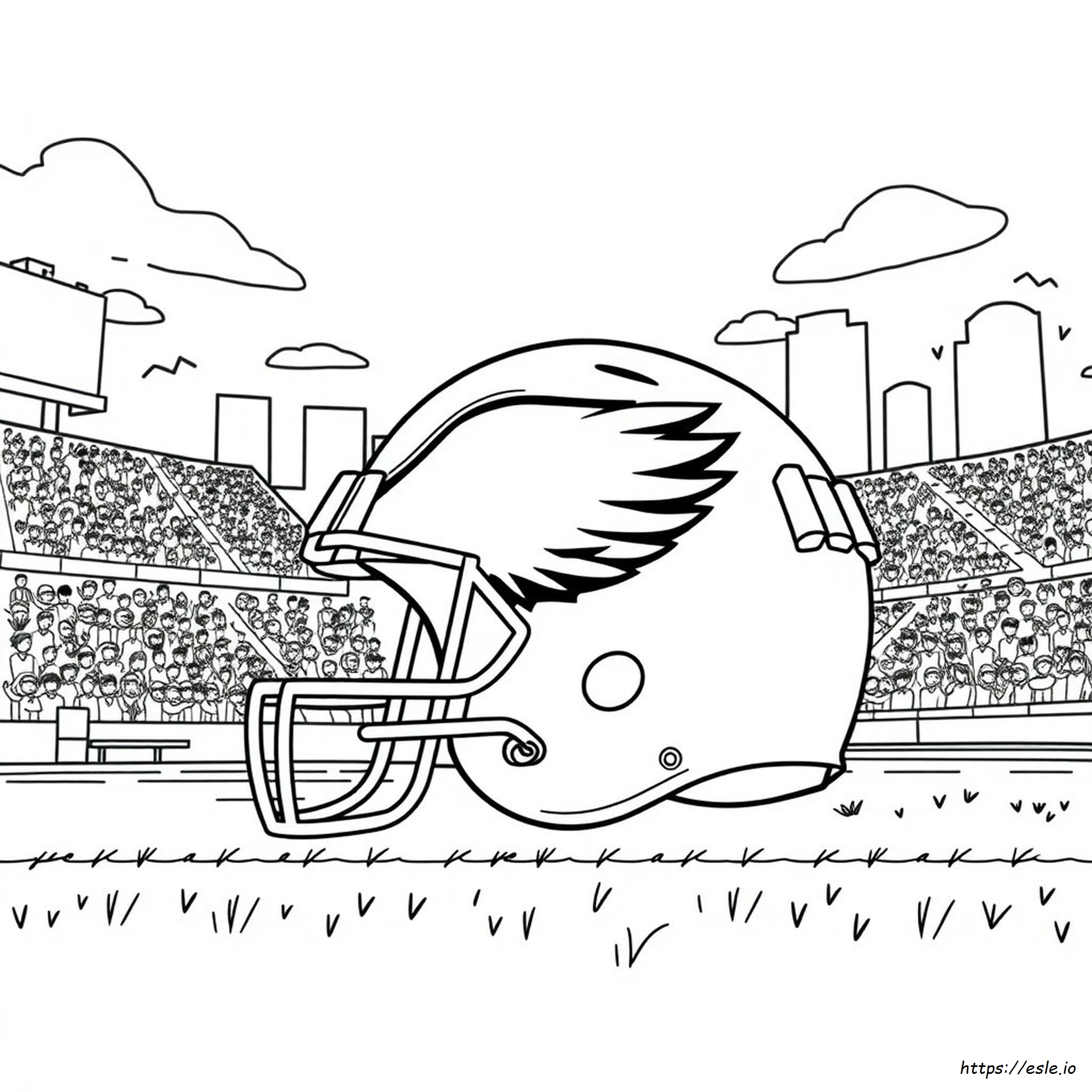 Casco De Los Philadelphia Eagles Para Colorear