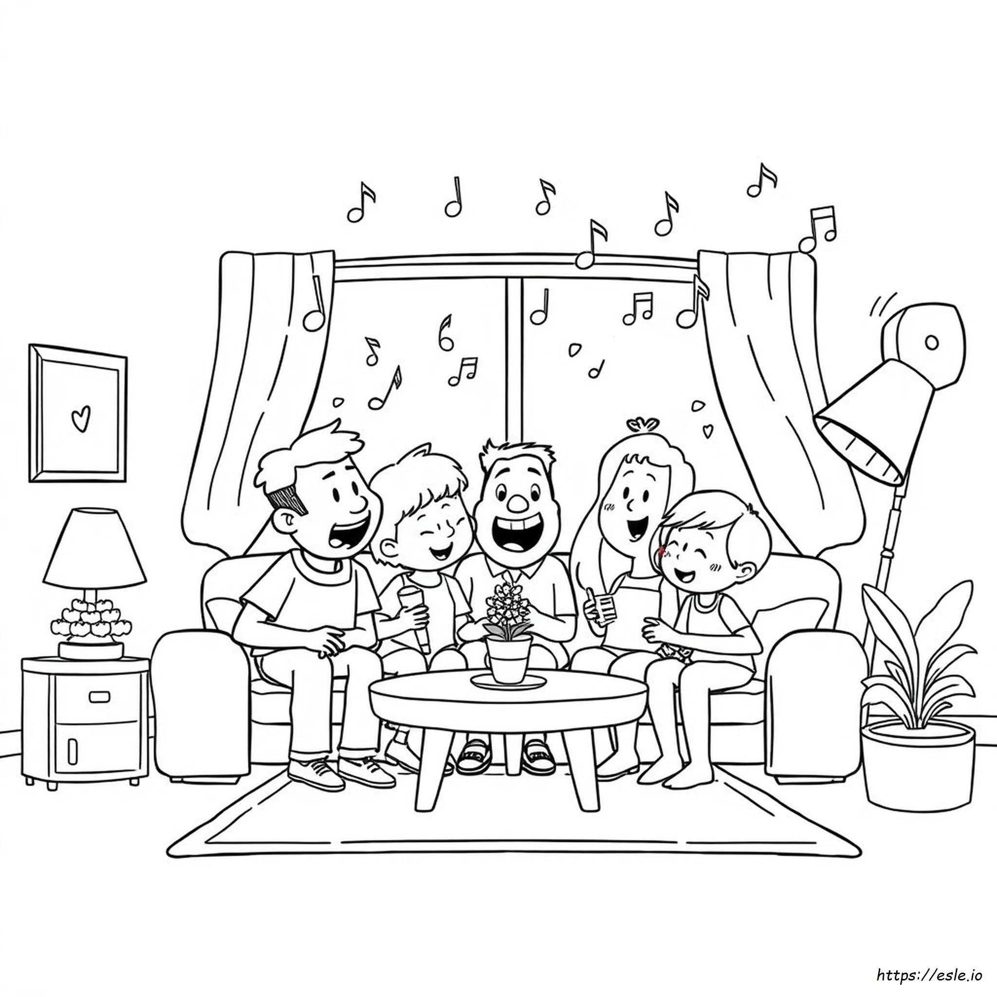 La Familia Loud House Para Colorear