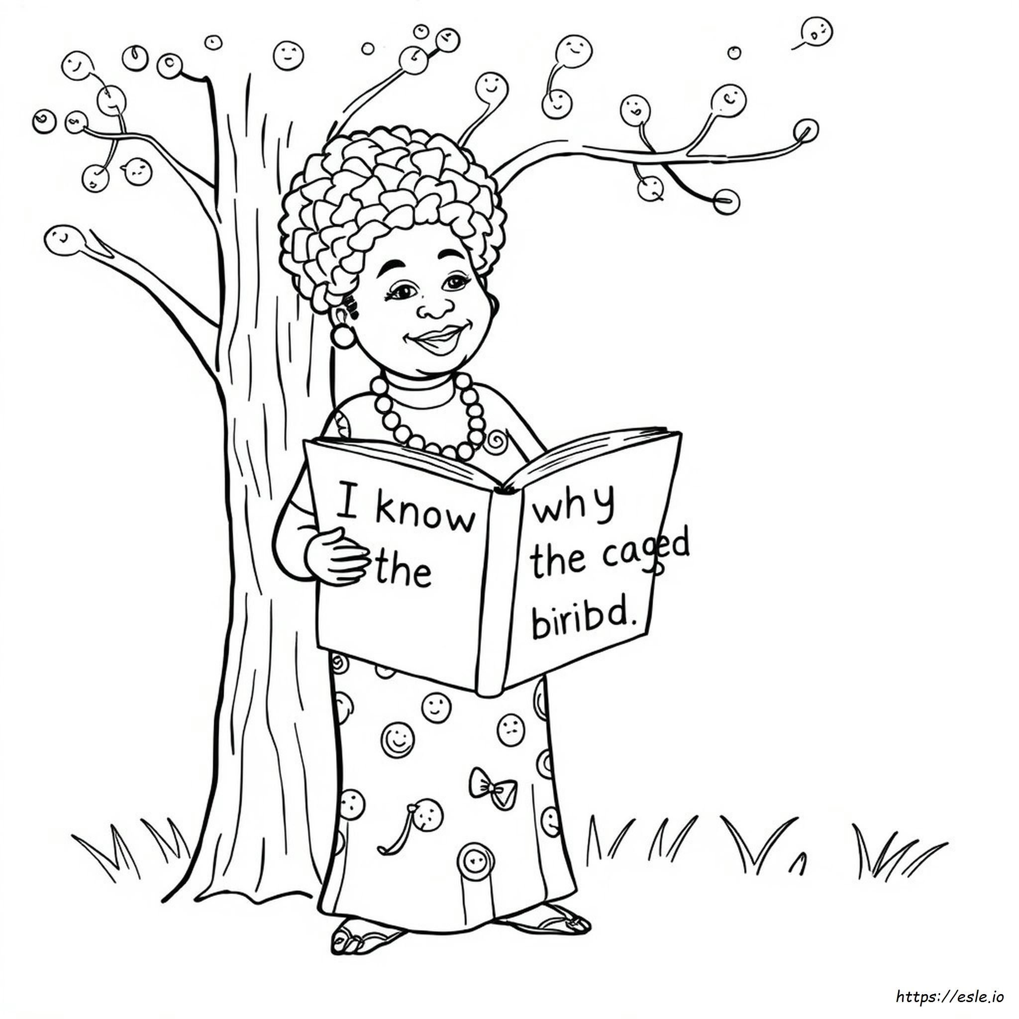 Maya Angelou Da Colorare