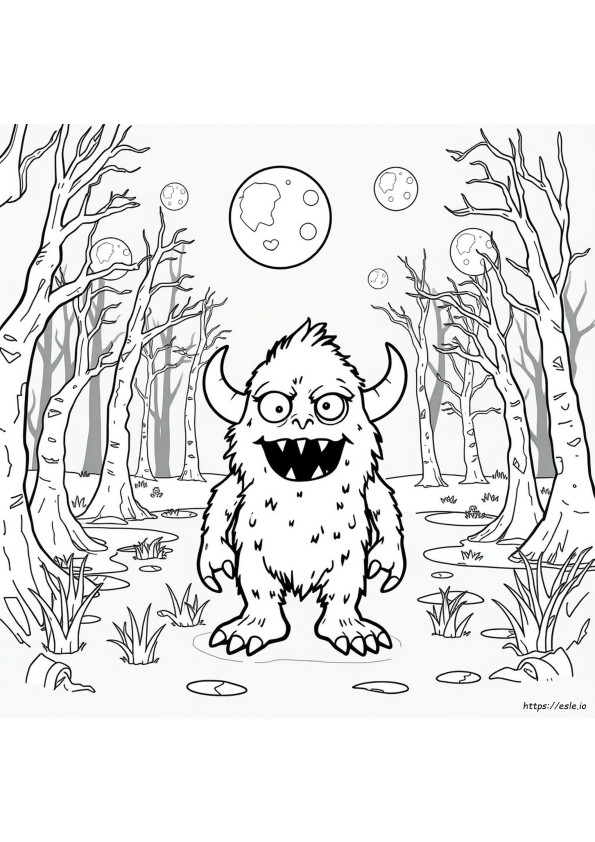 Coloriage Monstre