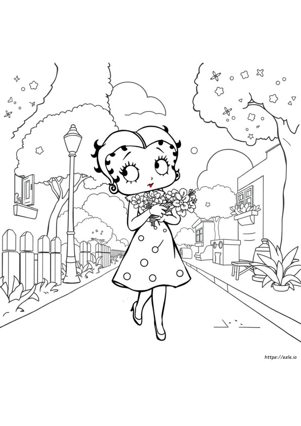 Betty Boop Colouring