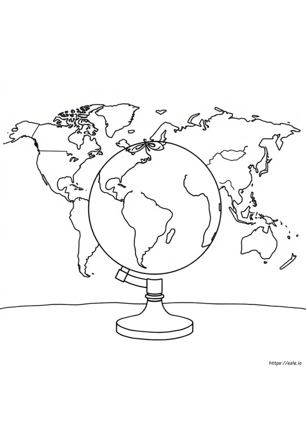 Gambar Mewarnai Globe
