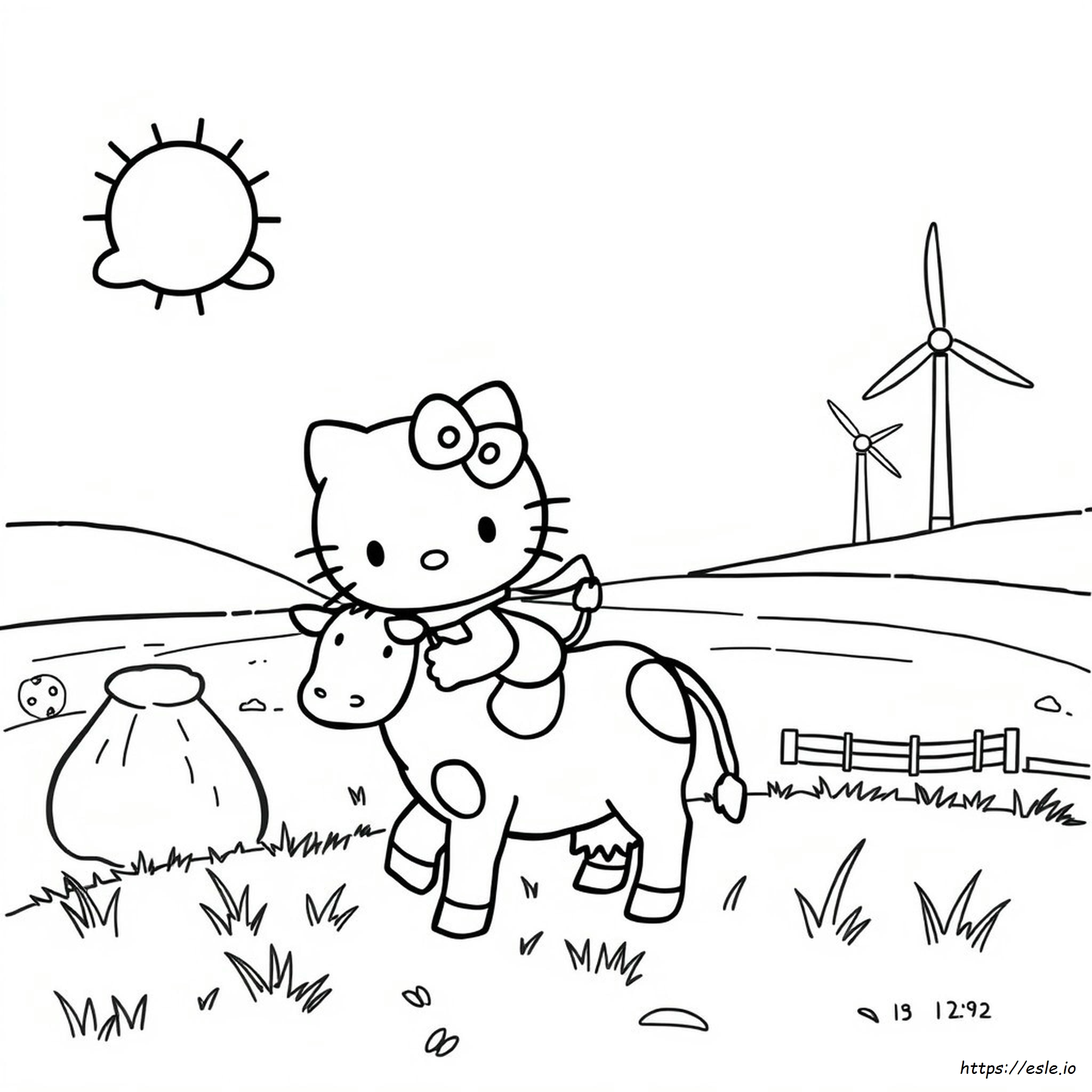 Hello Kitty Cowgirl Ausmalbilder