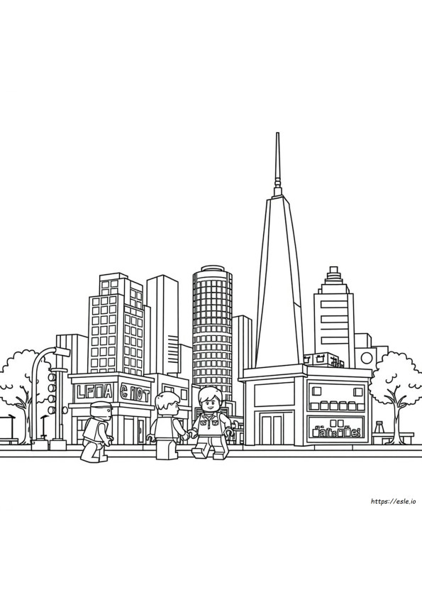 Lego City Adventures Gambar Mewarnai