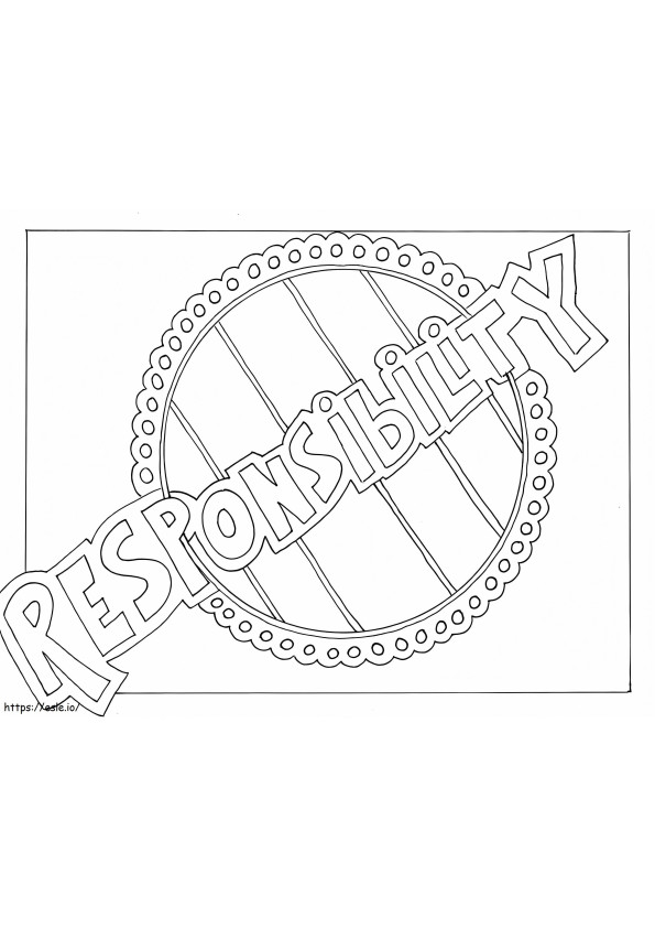 Responsibility Doodle Art coloring page