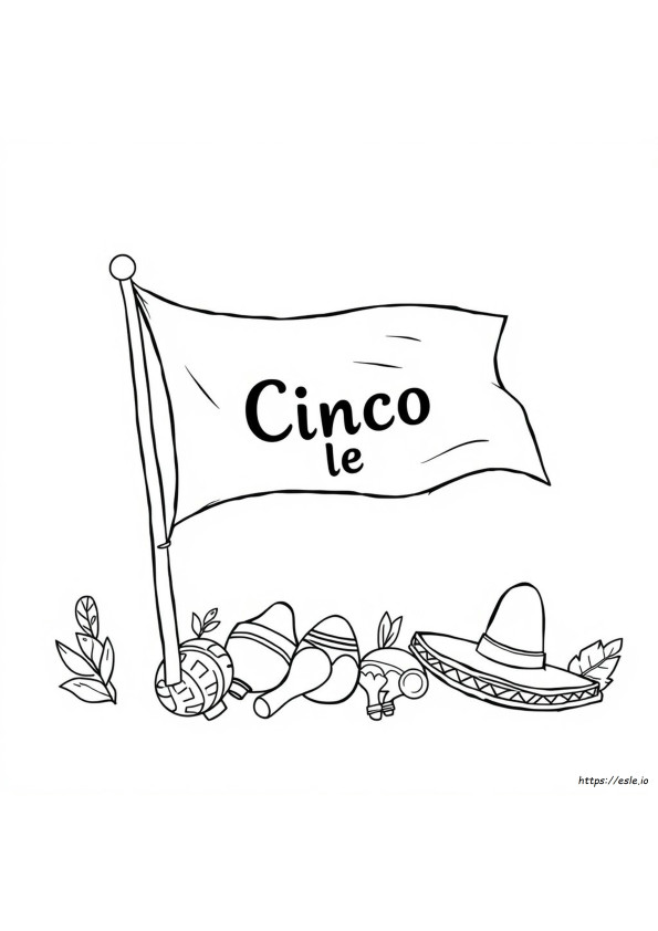 Coloriage Drapeau Cinco De Mayo