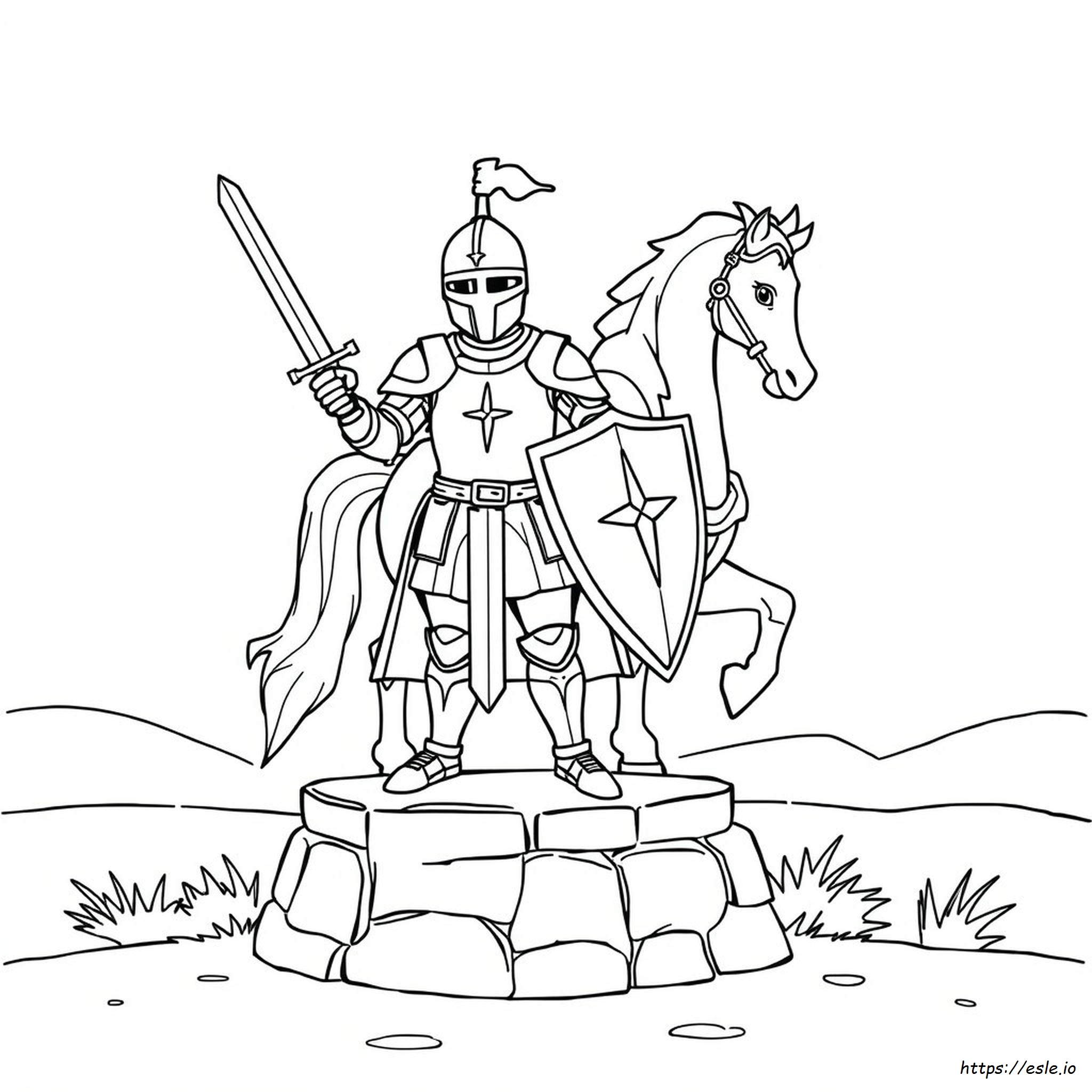 Knight Coloring Pages Printable