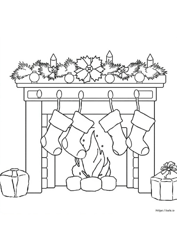 Christmas Stockings For Coloring