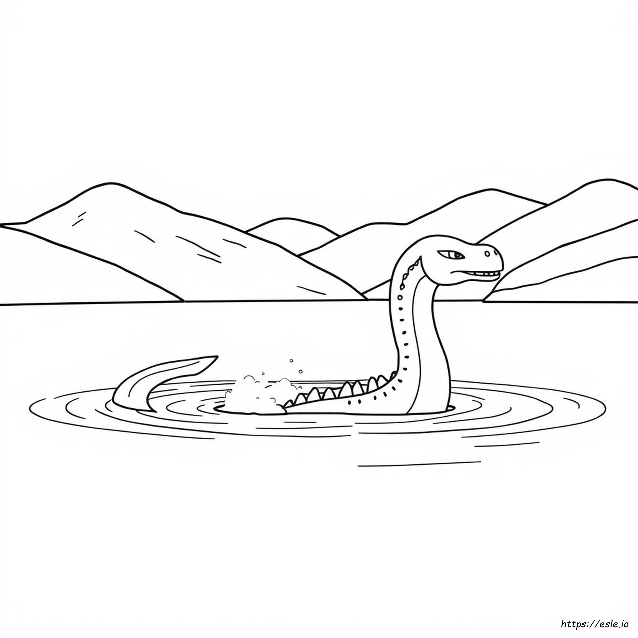 Loch Ness Monster Colouring