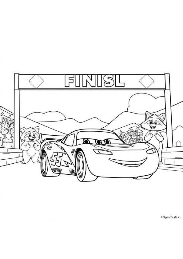 Flash Mcqueen Mewarnai