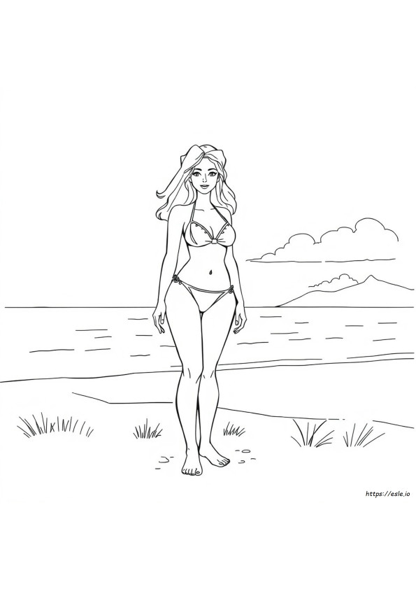 Gambar Mewarnai Bikini