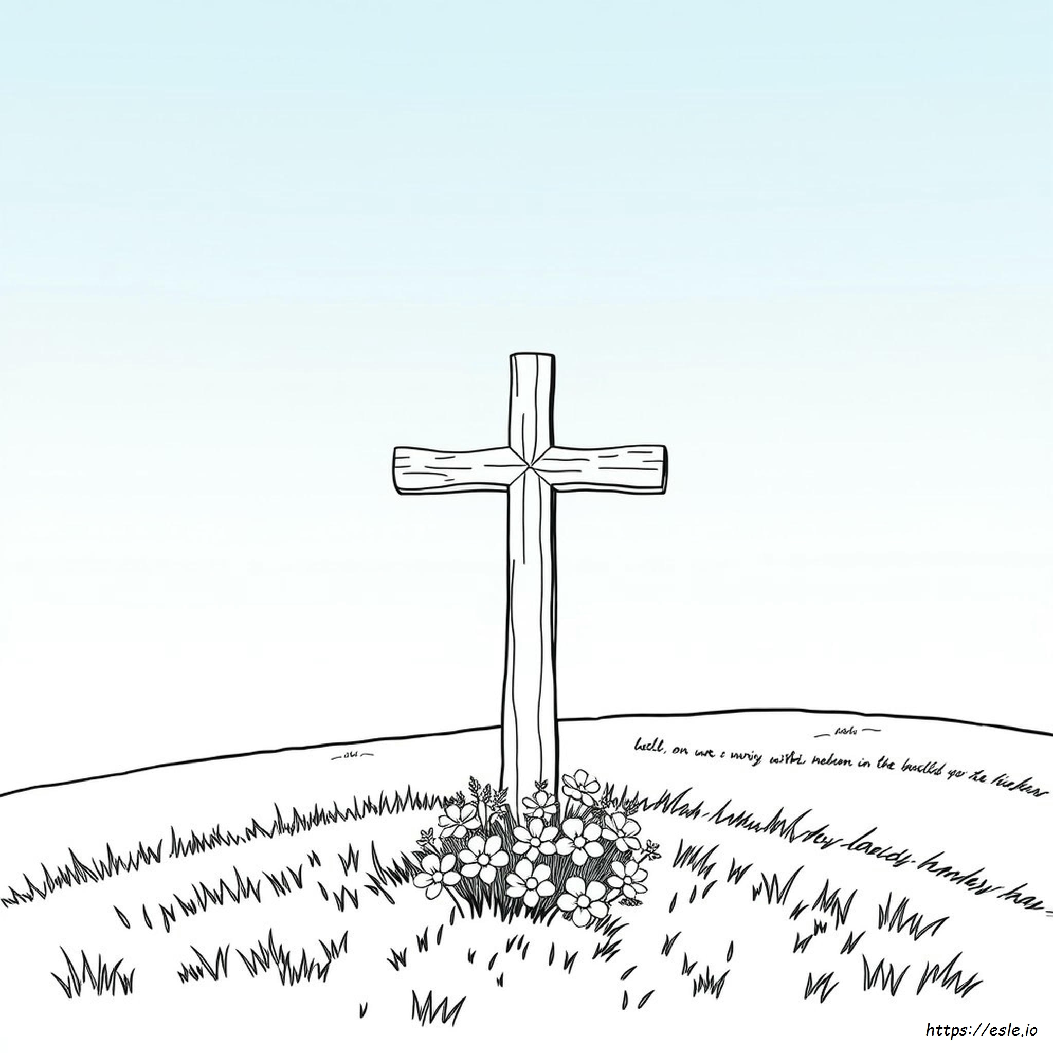 Coloring Picture Of Cross