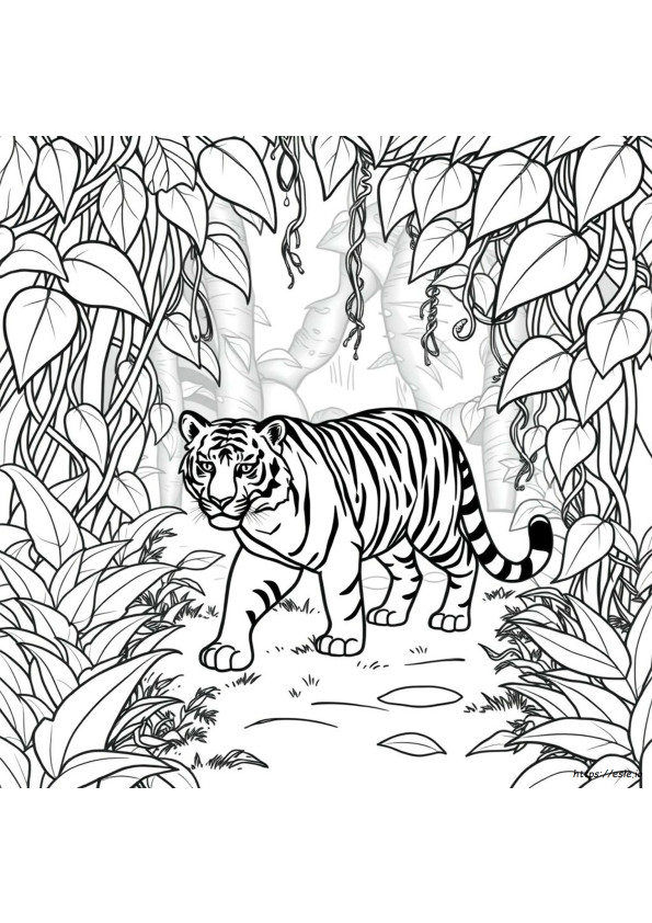 Immagine Da Colorare Di Tigre