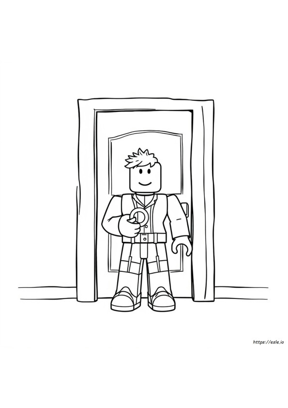 Coloriage Roblox Doors Pour Dessiner Une Figurine