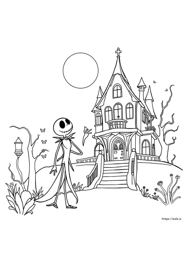 Pagina Da Colorare Di Jack Skeletron