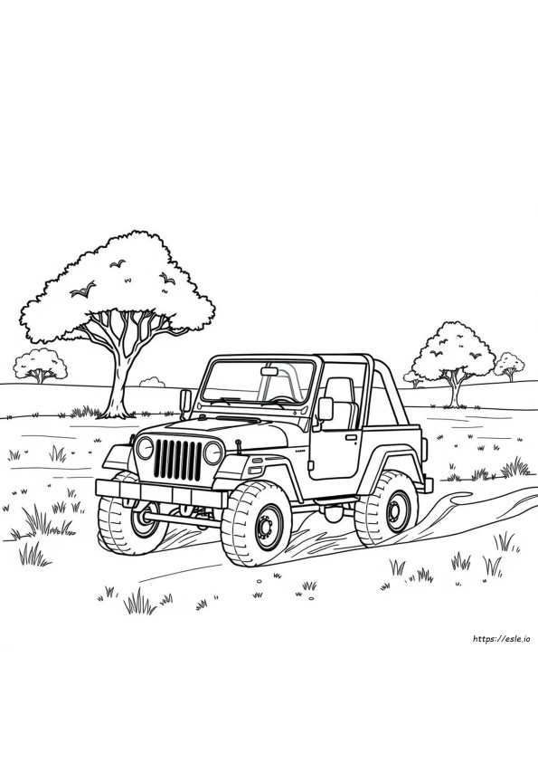 Coloriage Jeep