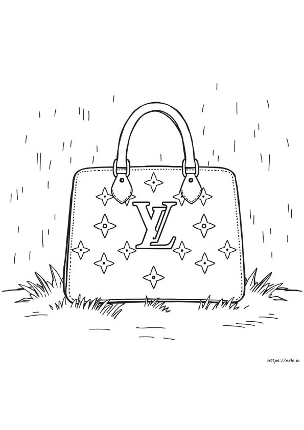Gambar Mewarnai Logo Louis Vuitton