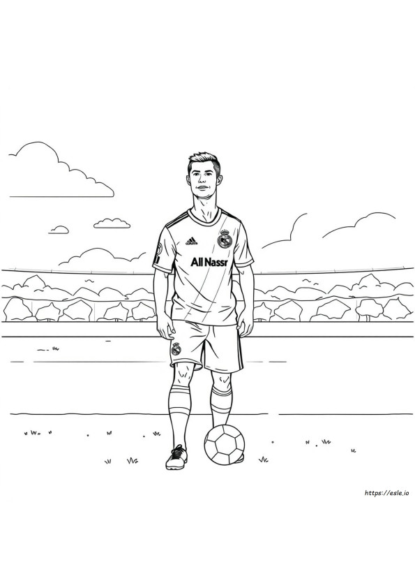 Kolorowanki Cristiano Ronaldo Al Nassr