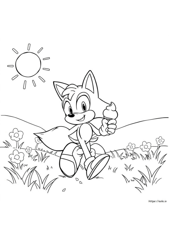 Gambar Mewarnai Sonic 3