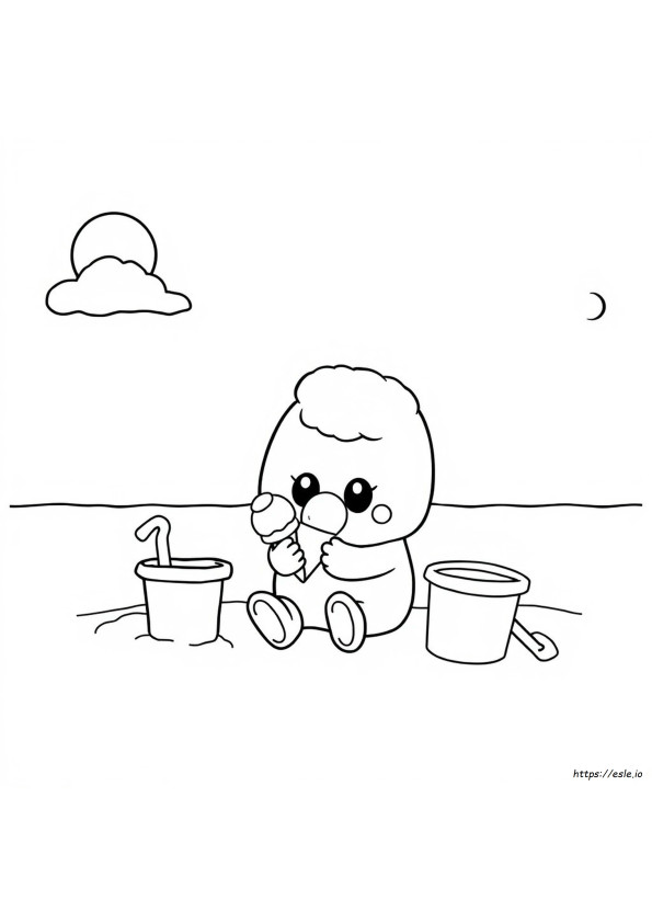 Keroppi Sanrio Gambar Mewarnai