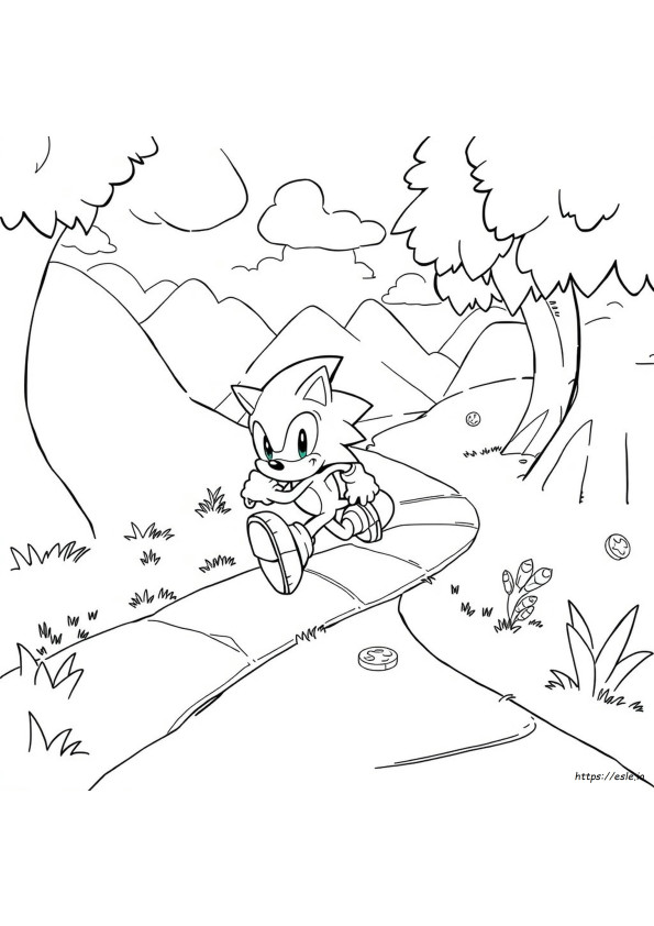 Buku Mewarnai Sonic Hedgehog