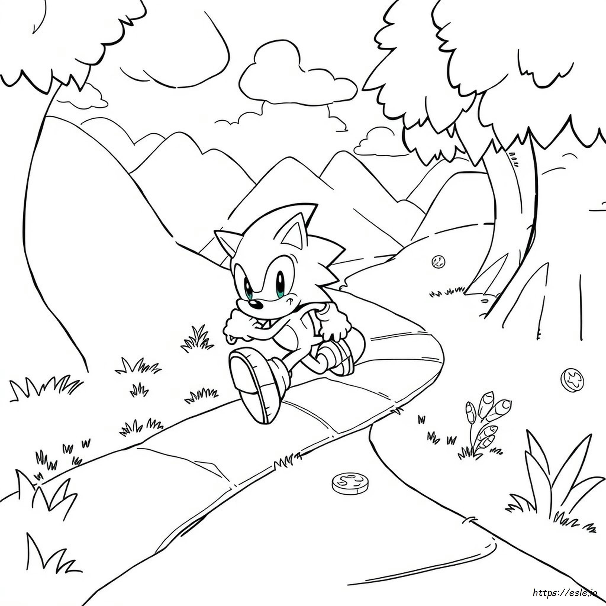 Libro Da Colorare Di Sonic The Hedgehog