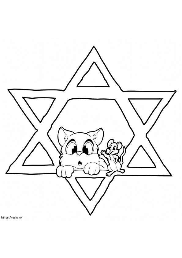 Hanukkah To Color coloring page