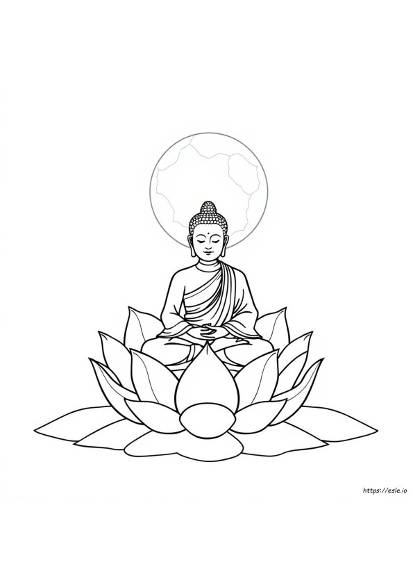 Buddha Da Colorare Facile
