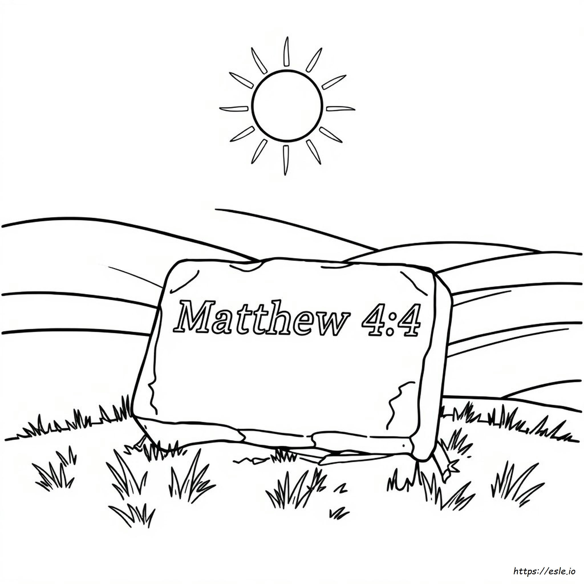 Matteo 4:4 Disegno Da Colorare