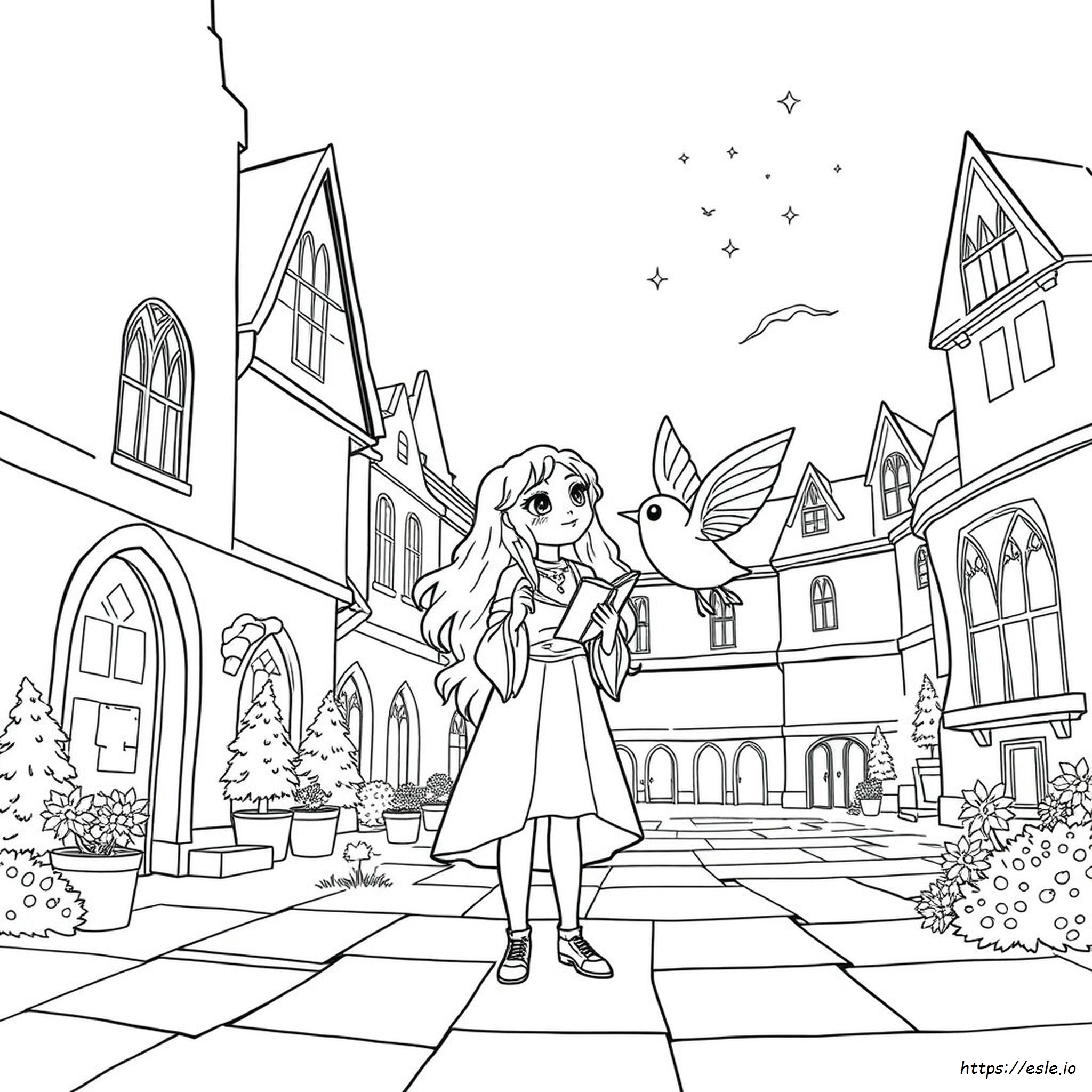 Luna Lovegood Harry Potter Para Colorear