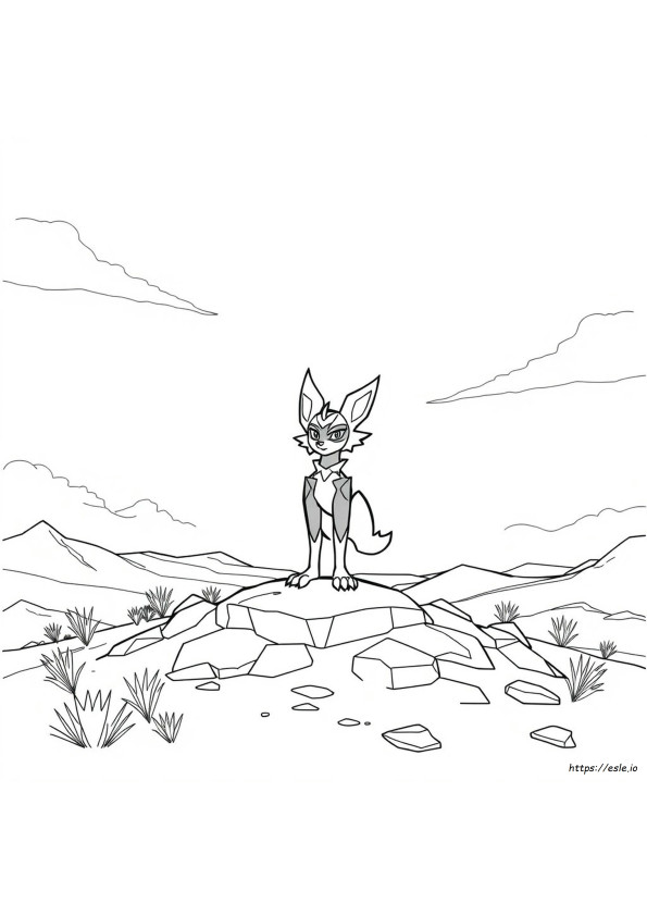 Gambar Mewarnai Zeraora