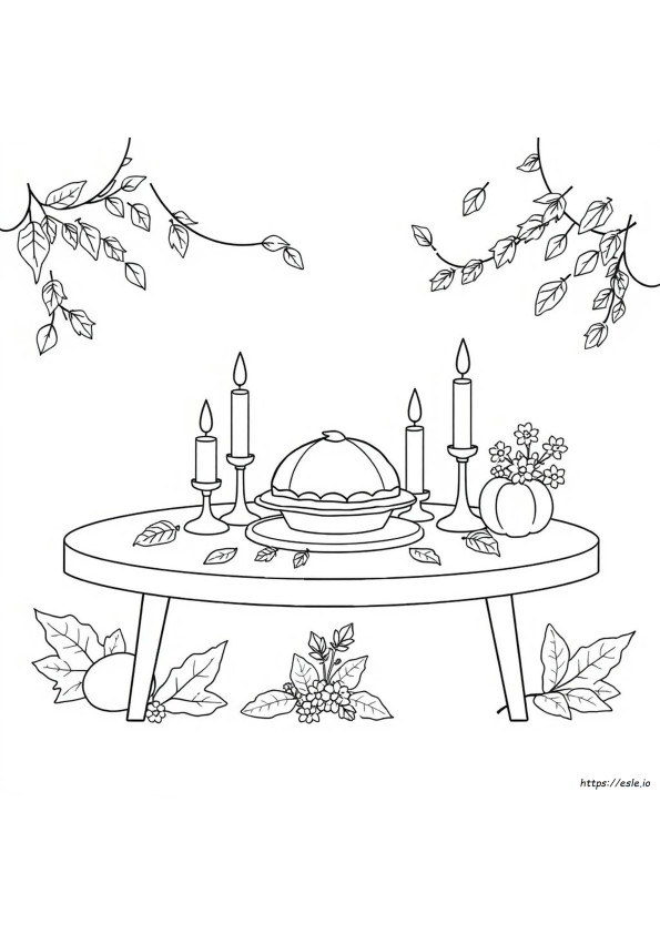 Gambar Mewarnai Hari Thanksgiving Yang Nyaman