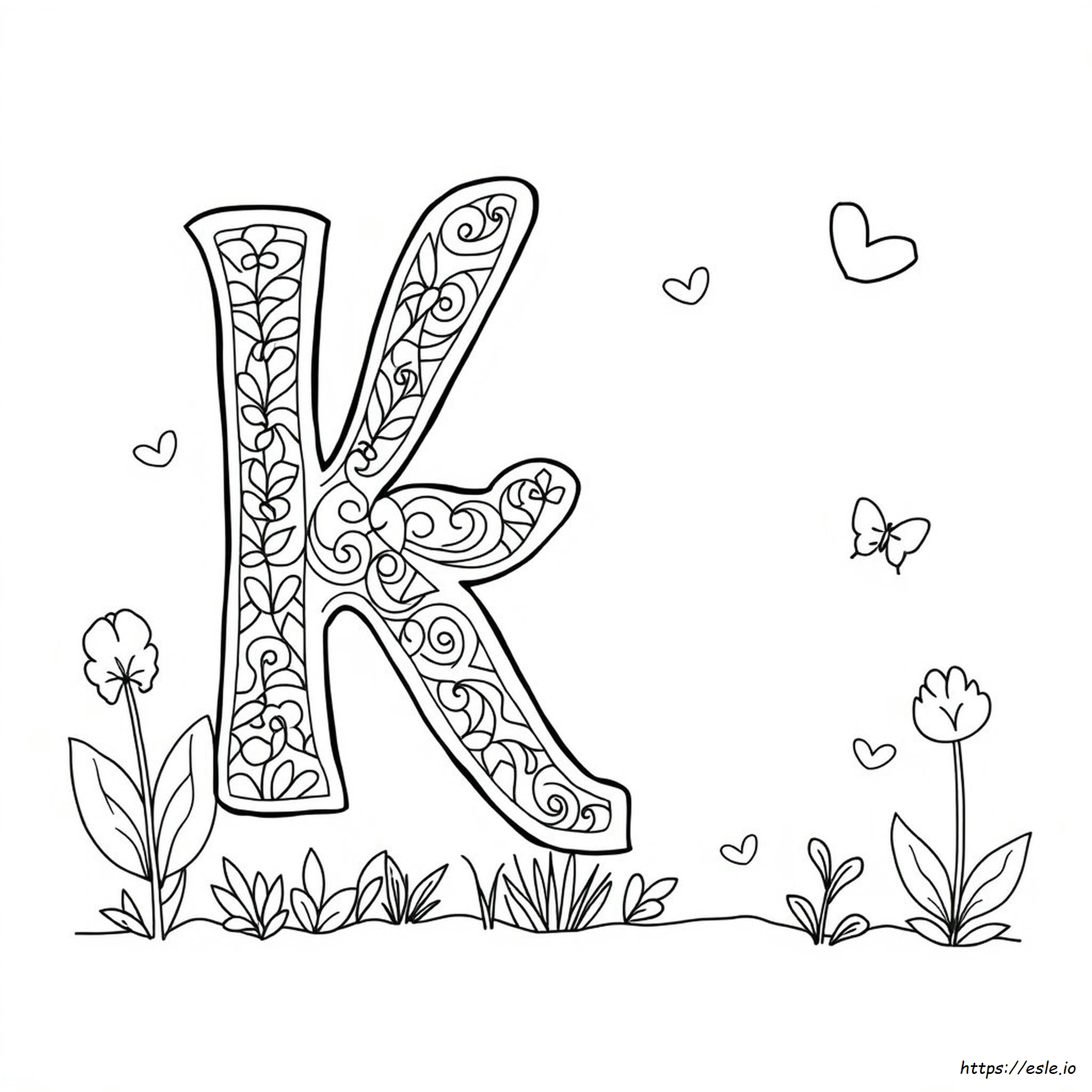 Letter K Coloring Pages For Adults